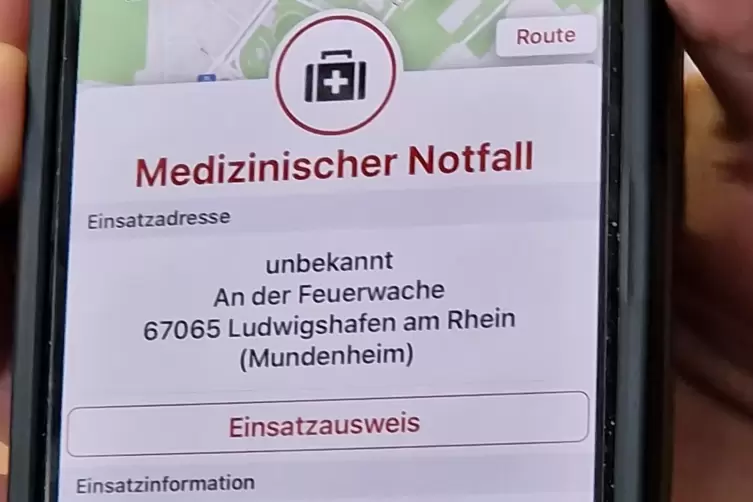 Kommt es zu einem Alarm &uuml;ber die Katretter-App, sieht man das nicht nur auf dem Display. Das Handy macht sich auch akustisch bem