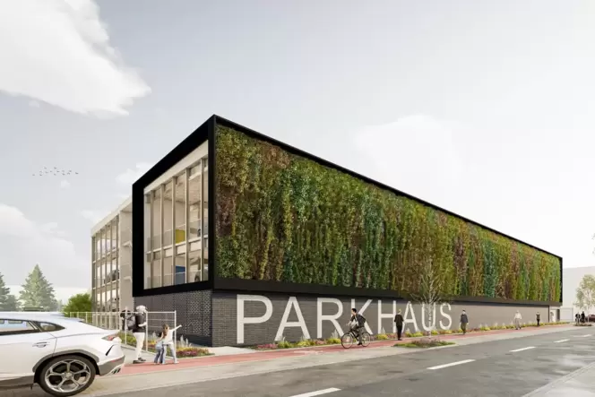 So soll das Parkhaus an der Paul-von-Denis-Straße einmal aussehen. So soll das Parkhaus an der Paul-von-Denis-Straße einmal aussehen.