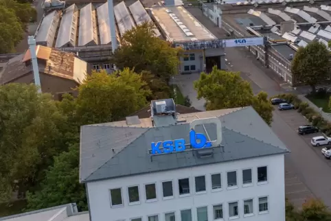 Das Stammwerk des Maschinenbaukonzern KSB in Frankenthal.