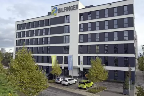 Die Zentrale des Industriedienstleisters Bilfinger in der Oskar-Meixner-Straße in Mannheim. 
