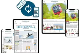 Zwei in eins: Die neue RHEINPFALZ-App verbindet das E-Paper mit aktuellen Online-Nachrichten.