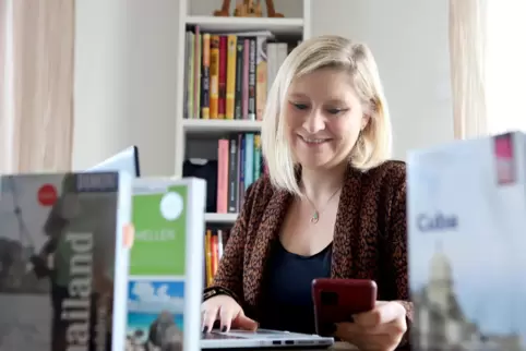 Jasmina Langzettel berät ihre Kunden zumeist in digitaler Form. 