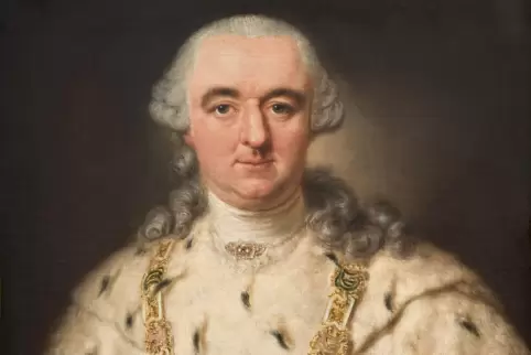 Kurfürst Carl Theodor (Karl Theodor ab 1777), porträtiert 1763 von Anna Dorothea Terbusch. 