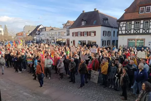 Bei der Demo kam es zu eindrucksvollen Momenten.
