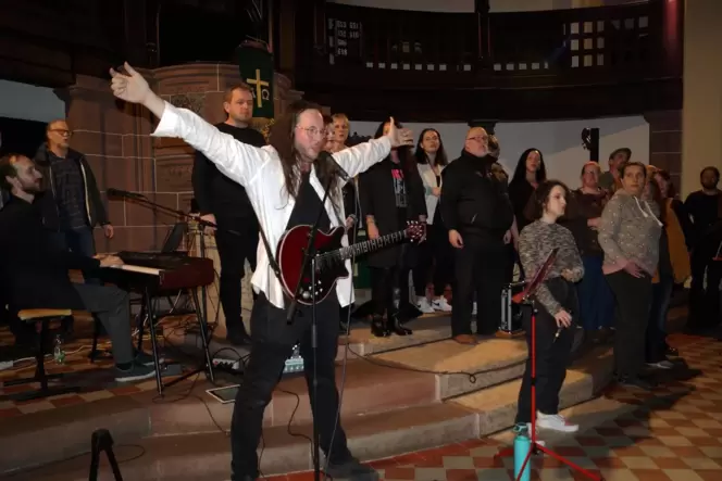 Rund 200 Leute besuchten das zweite Phrase-Traffic-Konzert in der protestantischen Kirche in Nünschweiler. Das Foto zeigt die Da