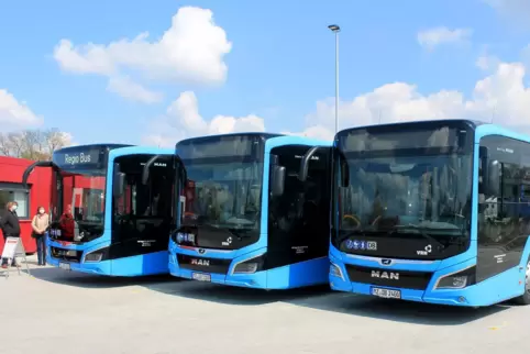 Viele Busse der DB Regio bleiben am Mittwoch auf dem Parkplatz stehen.