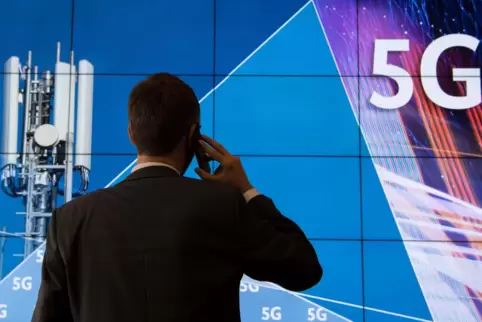 Dieses Bild entstand 2019 in Mainz, als bei einer Auktion 5G-Mobilfunklizenzen unter vier Netzbetreibern versteigert wurden.