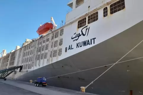 Die „Al Kuwait“ im Hafen von Kapstadt.
