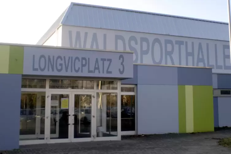 Die Waldsporthalle in Maxdorf. 