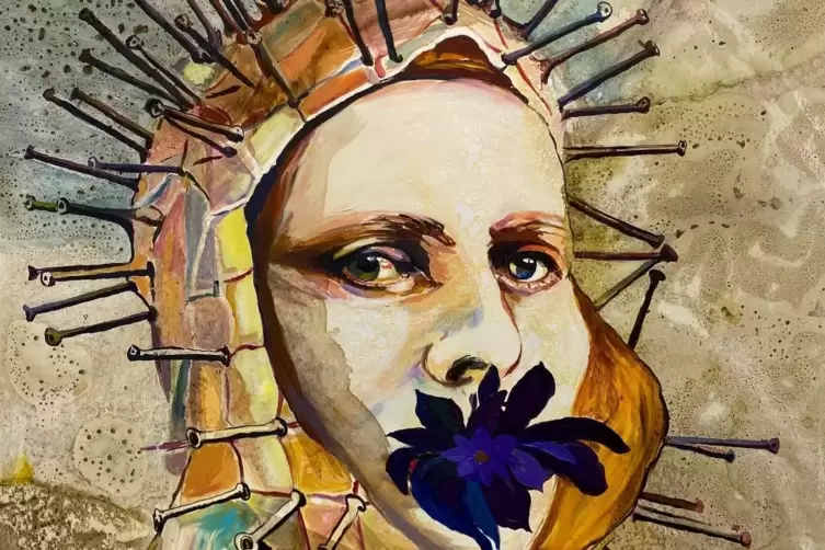 Drastisch: Cornelia Schleimes &bdquo;Lass der Rose Dornen Stich&ldquo;, 2023.