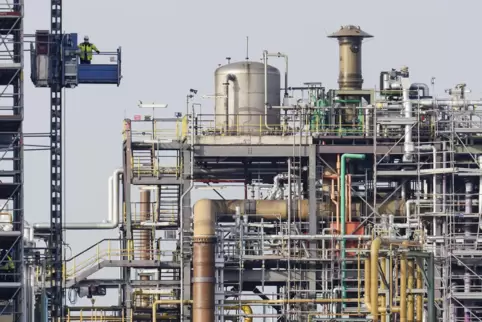Anlagen im BASF-Stammwerk in Ludwigshafen. 
