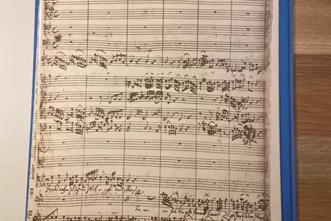 Faksimile der Handschrift von BWV 22.