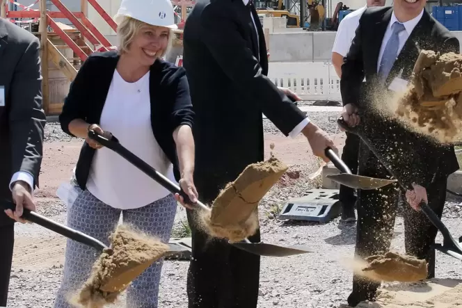 Stefanie Seiler in Aktion: Die Oberbürgermeisterin will künftig nicht mehr »nur Bauen, Bauen, Bauen«.