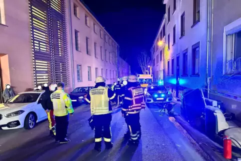 Feuerwehr-Einsatz in der Schwanenstraße. 