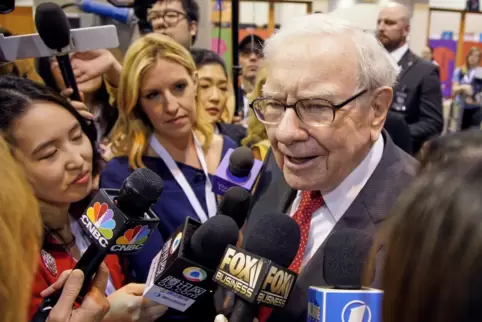 Gefragter Multi-Milliardär: der 93 Jahre alte Starinvestor Warren Buffett, das „Orakel von Omaha“. 