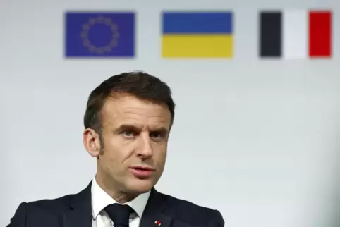 „Nichts darf ausgeschlossen werden“: Emmanuel Macron.