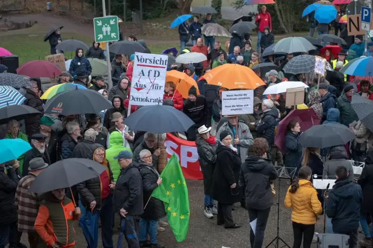 In Bellheim haben vergangene Woche mehrere hundert Leute gegen Rassismus und Hetze demonstriert.