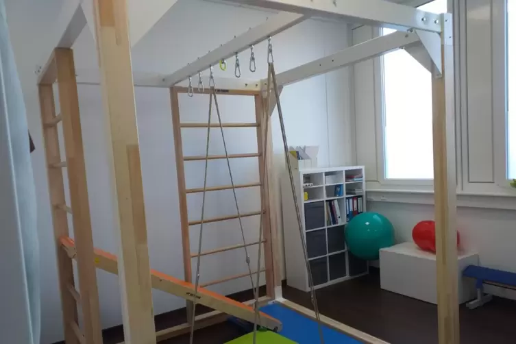 Einer der Ergotherapie-Behandlungsr&auml;ume in der neuen &bdquo;Lebenspraxis&ldquo; der Lebenshilfe.