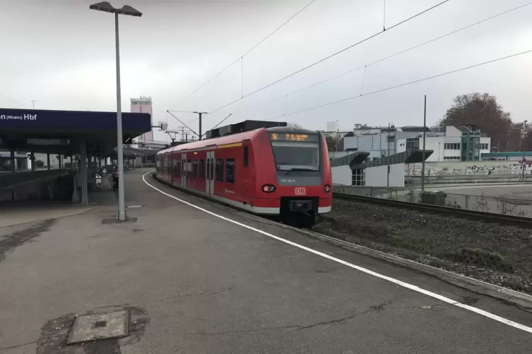 Auf den S-Bahn-Linien von Neustadt und Speyer über Ludwigshafen (Foto) nach Mannheim fährt am Donnerstag nur etwa ein Viertel de