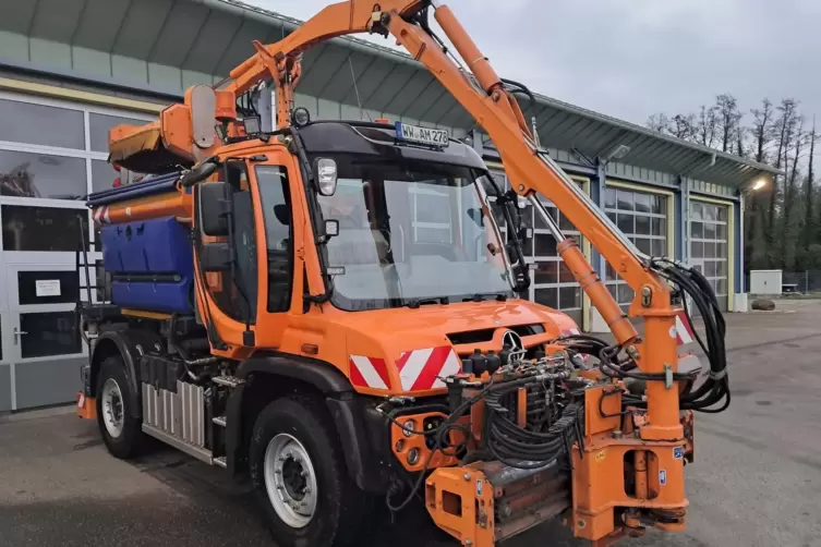 Eines von vielen Fahrzeugen ist der Unimog.