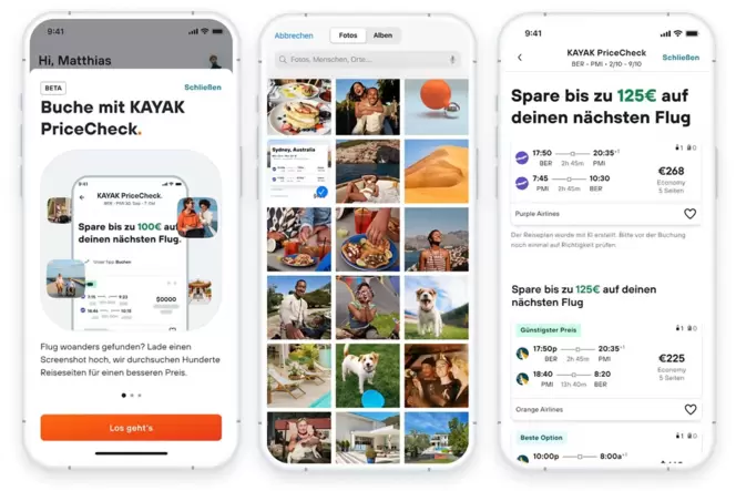 Kayak-App Preischeck