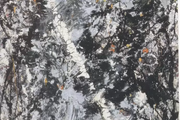 Farbe im All: Jackson Pollocks &bdquo;Comet&ldquo; (Ausschnitt) . 