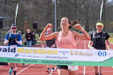 Silvia Felt ist die schnellste Marathonläuferin in Kandel. 