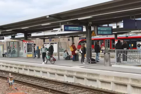 Die Vorfälle ereigneten sich im hinteren Bereich des Landauer Bahnhofs. 