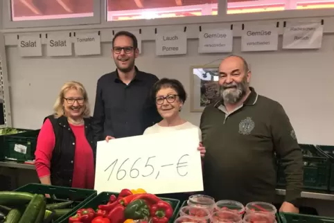 Spendengeld, das der „Tafel“ zugute kommt. 