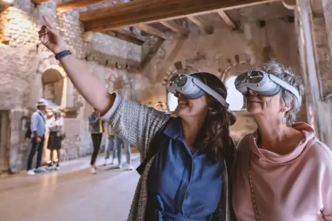 Trier: Der Virtual-Reality-Rundgang „Treverer Code“ lässt die antike Stadt auferstehen. 
