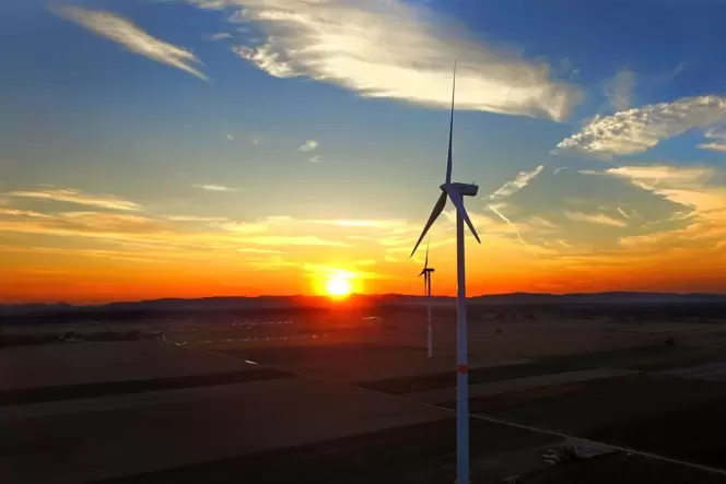 Windkraftanlagen zwischen Dudenhofen und Harthausen: Die Fläche für weitere Anlagen zu erweitern wäre für die Naturschützer in O