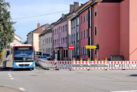  In einer bis eineinhalb Wochen soll die Baustelle wieder abgebaut sein.