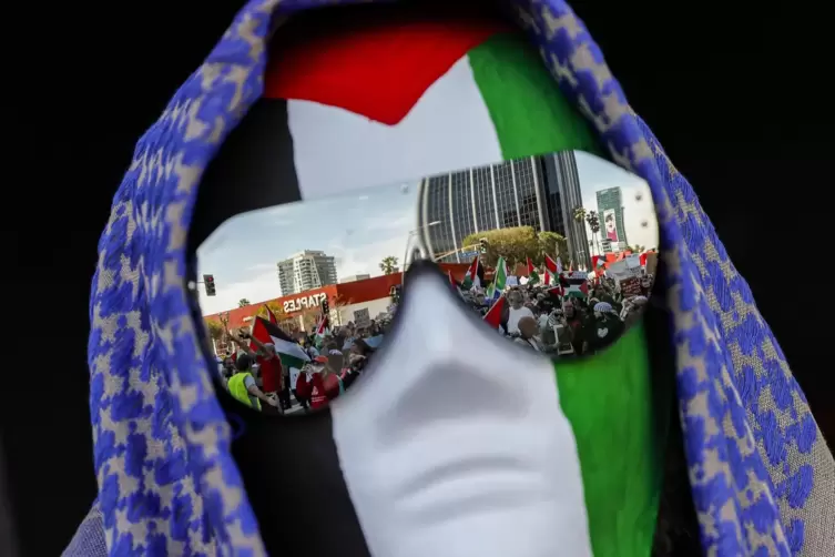 Auch bei der Oscar-Verleihung in Los Angeles gab es pro-palästinensische Demonstrationen. 