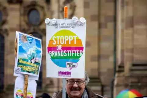 Demonstrationen gegen rechts - Saarbrücken