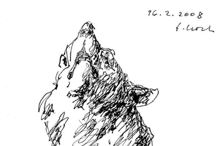 Ein Wolf f&uuml;r Wolfstein &ndash; als Zeichnung.