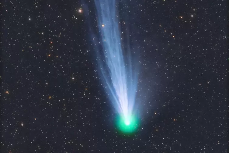 Das Foto zeigt den Komet 12P/Pons-Brooks, aufgenommen am Astronomischen Zentrum Martinsberg mit einem lichtstarken Astrographen 