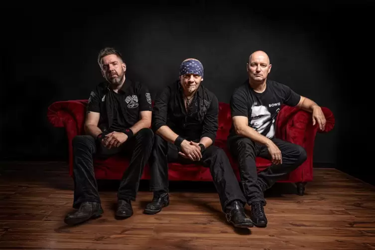 Die Rocker von Lazarus Dream: Markus Herzog, Carsten „Lizard“ Schulz, Markus Pfeffer. 