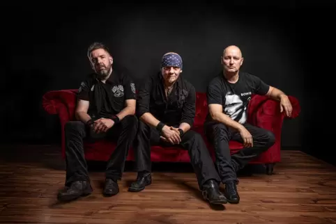 Die Rocker von Lazarus Dream: Markus Herzog, Carsten „Lizard“ Schulz, Markus Pfeffer. 