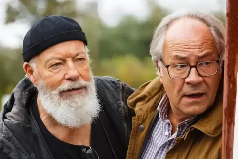 Mit Bill Mockridge (links) ist der Schauspieler Hartmut Volle erneut in der Fernsehserie „Rentnercops“ zu sehen. Die neue Staffe