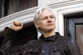 Julian Assange, hier auf einem Foto aus dem Jahr 2017. 