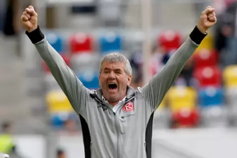 Mit Fortuna Düsseldorf hat Friedhelm Funkel 2018 den Aufstieg in die Bundesliga geschafft. Diesmal will er wieder Jubeln – aller
