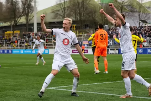Jullian Rieckmann war beim 2:1-Sieg von Waldhof Mannheim in Dortmund an allen drei Toren beteiligt. 