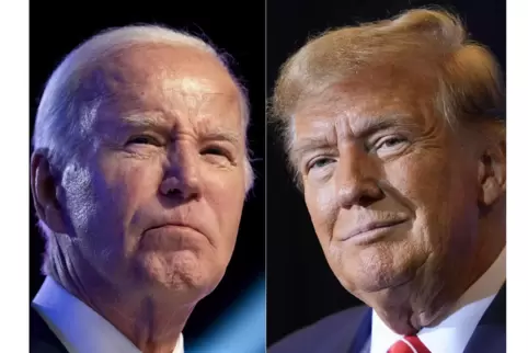 Mit besonderer Spannung wird nach Amerika geschaut, wo aller Voraussicht nach der nächste US-Präsident Joe Biden (links) oder Do