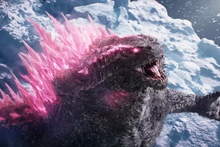 Riesig, furchteinflößend und durchweg schlecht gelaunt: Godzilla in „Godzilla x Kong: The New Empire”.