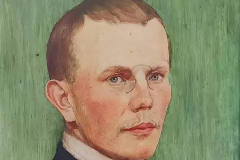 Selbstbildnis von Siegfried von Leth, das die Stadt Kandel kürzlich von seinem Großneffen erhalten hat.