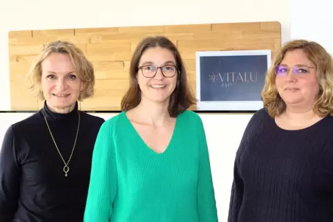 Die „VitaLu“-Gründerinnen und Geschäftsführerinnen: (von links) Antje Neubauer, Saskia Stange und Christine Gundacker.
