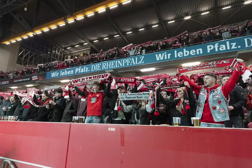 Im Fritz-Walter-Stadion herrschte eine Stimmung wie bei einem Heimspiel.