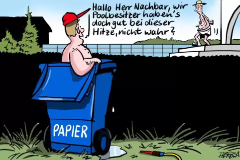 Wenn Diebe baden gehen. 