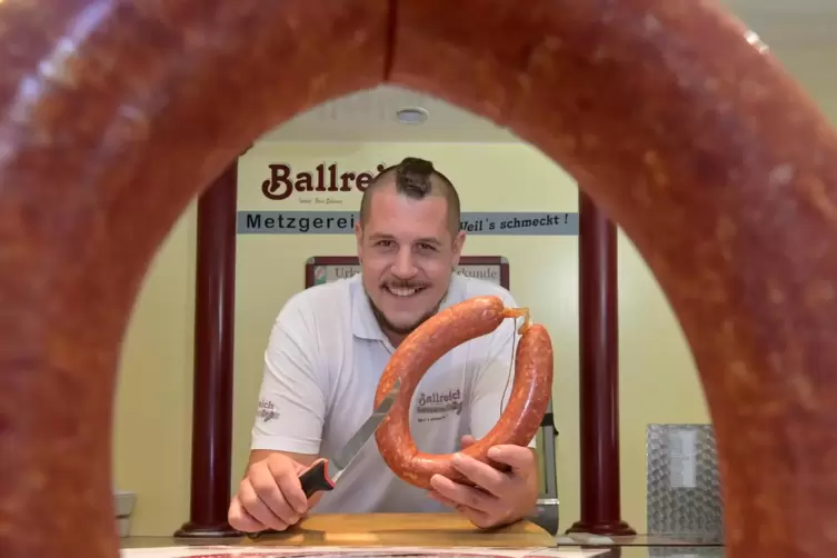 Inhaber der Metzgerei Ballreich: Boris Schlosser. 