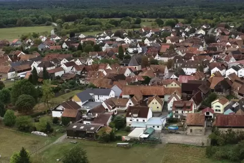 Blick auf Büchelberg.